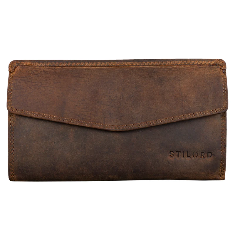 "Gloria" Echtleder Geldbörse Damen RFID