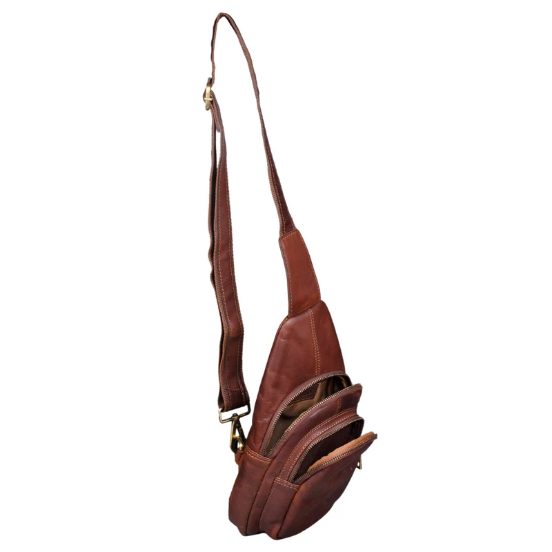 "Piet" Brusttasche Leder Herren
