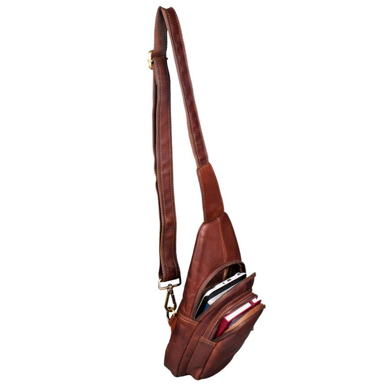 "Piet" Brusttasche Leder Herren