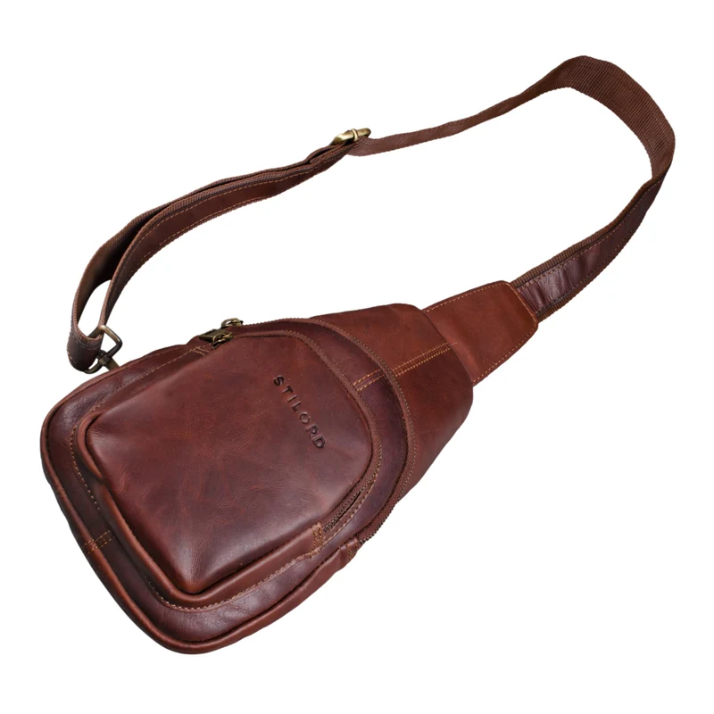 "Piet" Brusttasche Leder Herren