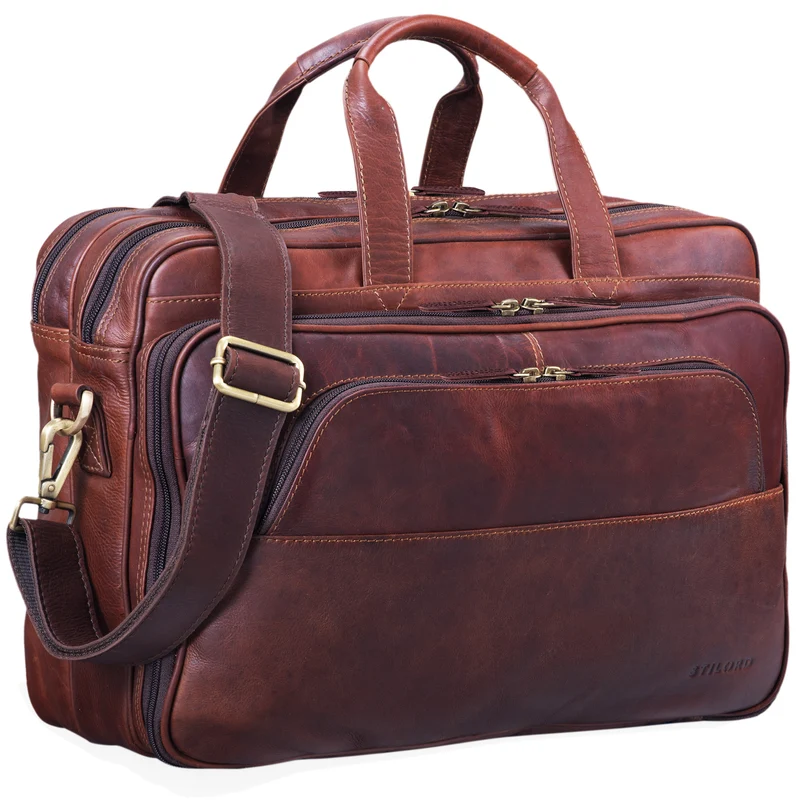 "Artemis" Vintage Lehrertasche Leder Aktentasche