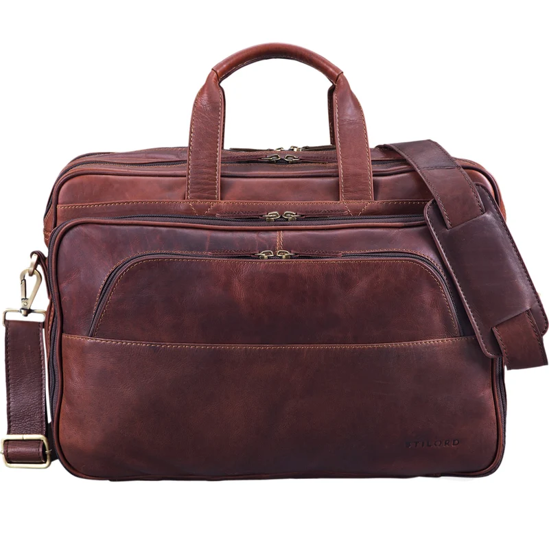 "Artemis" Vintage Lehrertasche Leder Aktentasche