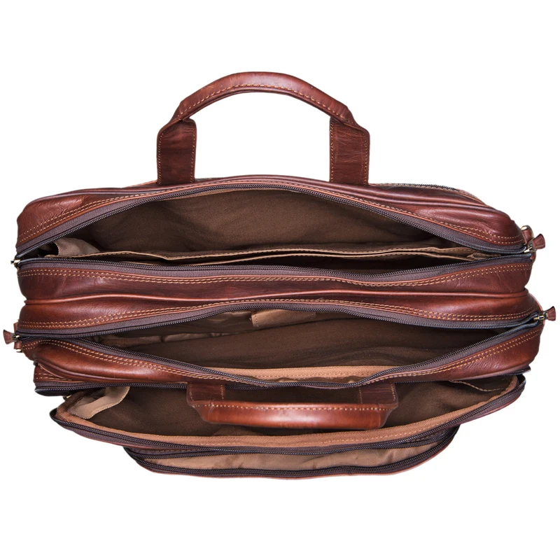"Artemis" Vintage Lehrertasche Leder Aktentasche