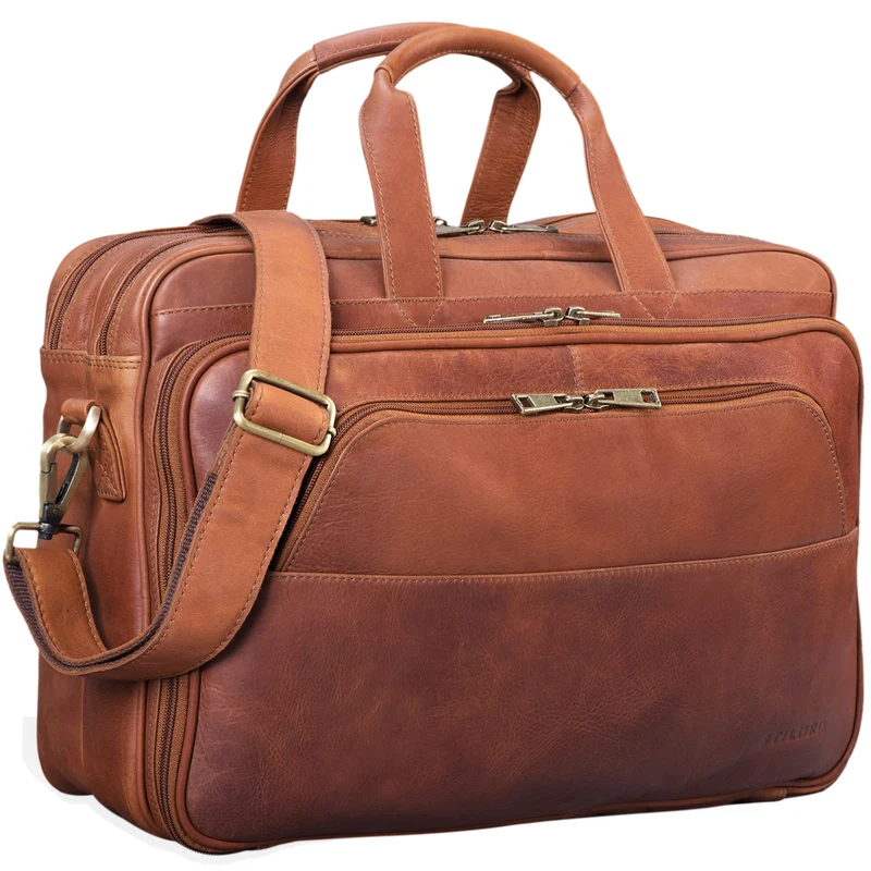 "Artemis" Vintage Lehrertasche Leder Aktentasche