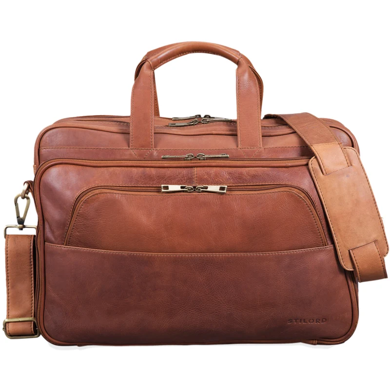 "Artemis" Vintage Lehrertasche Leder Aktentasche
