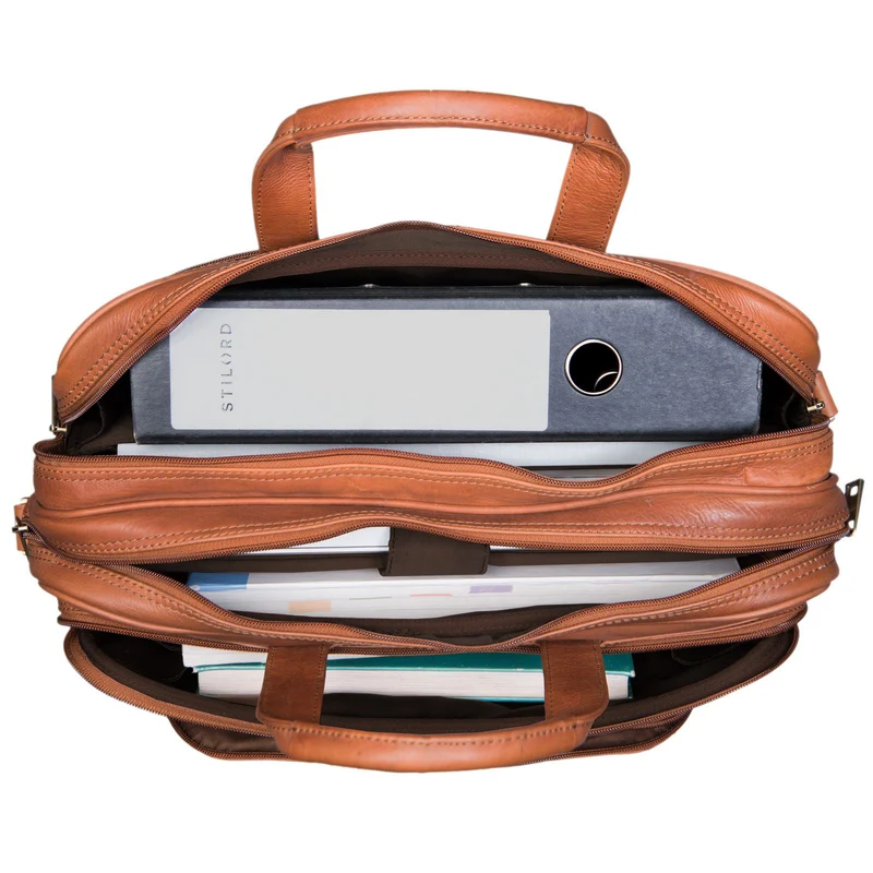 "Artemis" Vintage Lehrertasche Leder Aktentasche