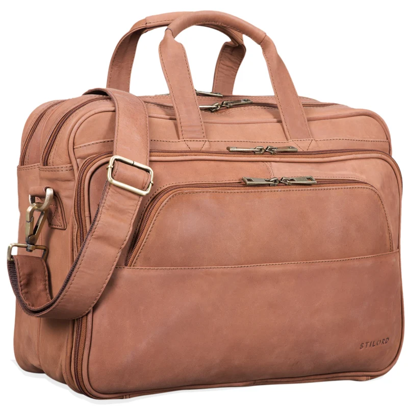 "Artemis" Vintage Lehrertasche Leder Aktentasche