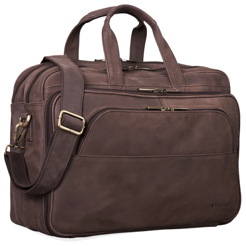 "Artemis" Vintage Lehrertasche Leder Aktentasche