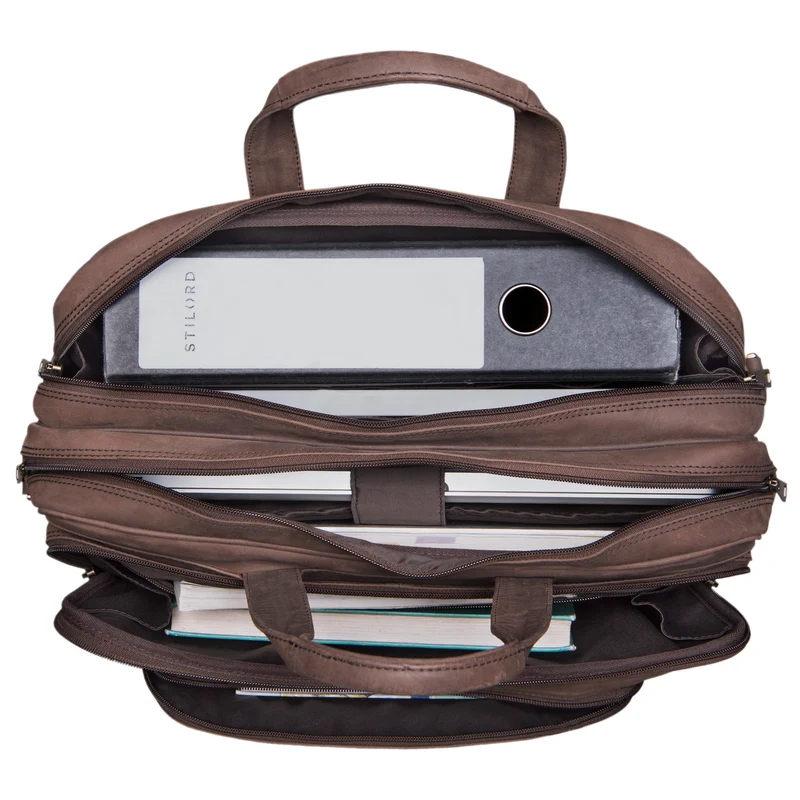 "Artemis" Vintage Lehrertasche Leder Aktentasche