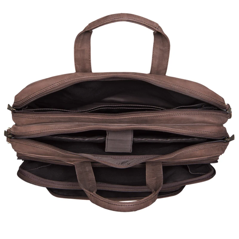 "Artemis" Vintage Lehrertasche Leder Aktentasche