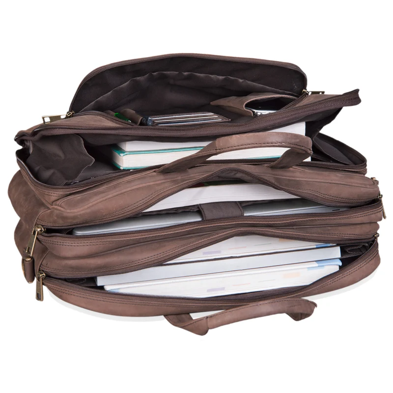 "Artemis" Vintage Lehrertasche Leder Aktentasche
