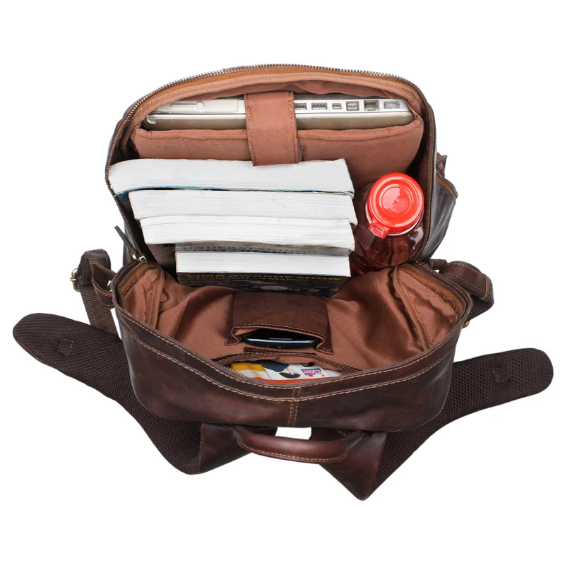"Marco" Uni Rucksack Leder Vintage