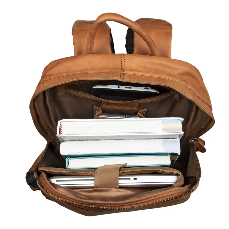 "Marco" Uni Rucksack Leder Vintage