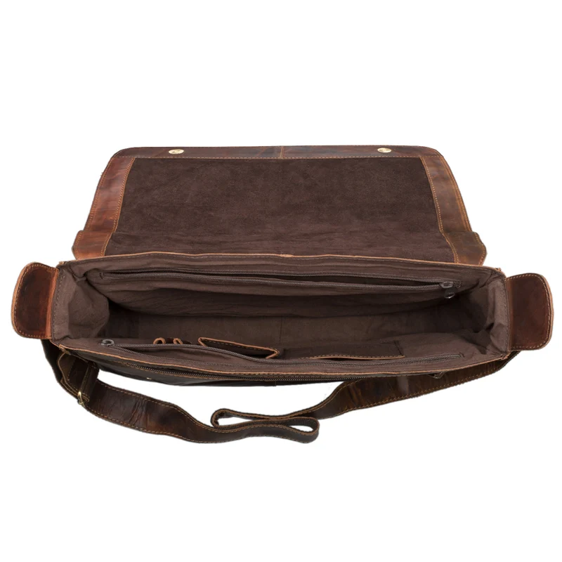 "Hannes" Umhängetasche Leder Vintage braun