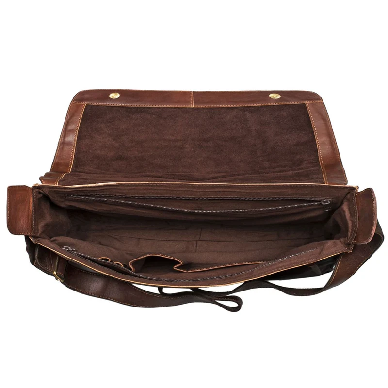 "Hannes" Umhängetasche Leder Vintage braun