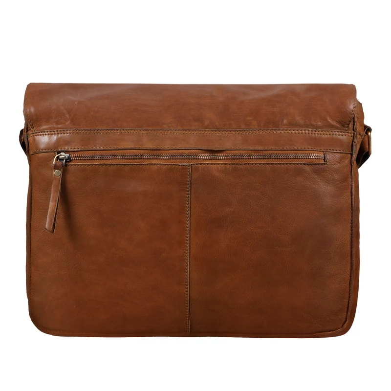 "Hannes" Umhängetasche Leder Vintage braun