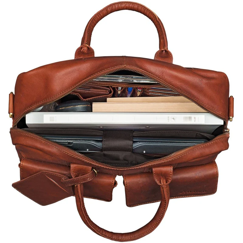 "Carlo" Laptoptasche Leder Herren