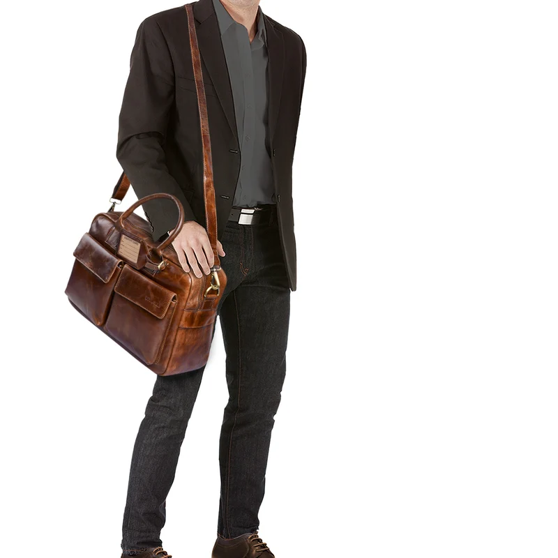 "Carlo" Laptoptasche Leder Herren