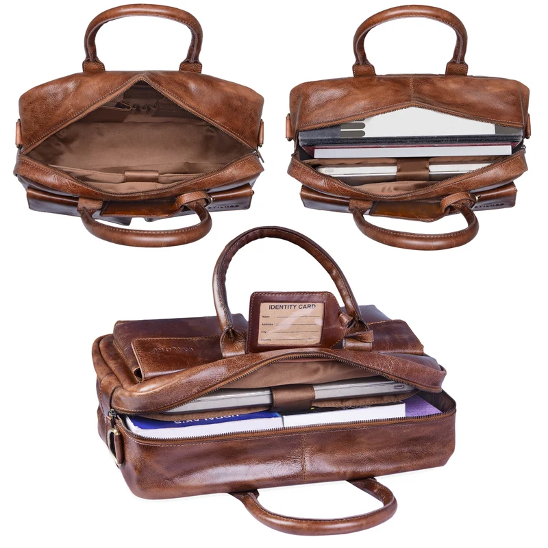 "Carlo" Laptoptasche Leder Herren