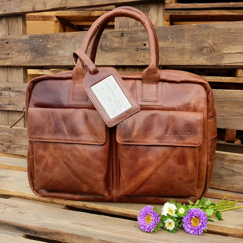 "Carlo" Laptoptasche Leder Herren