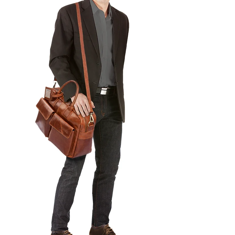 "Carlo" Laptoptasche Leder Herren