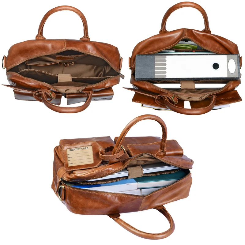 "Carlo" Laptoptasche Leder Herren