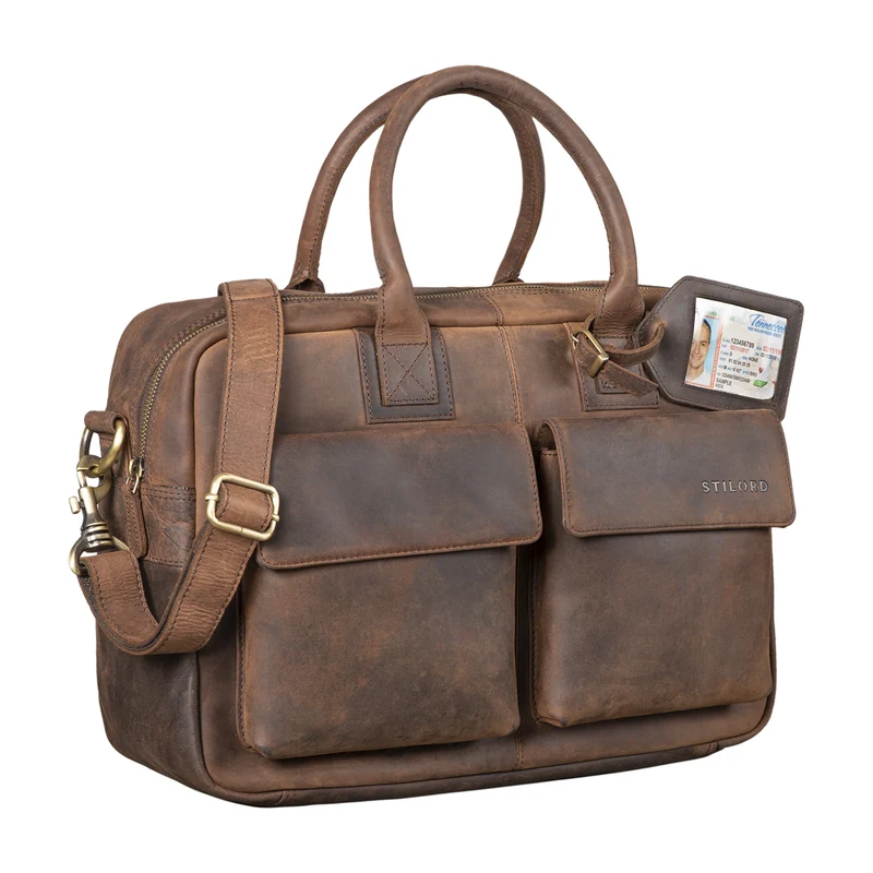 "Carlo" Laptoptasche Leder Herren