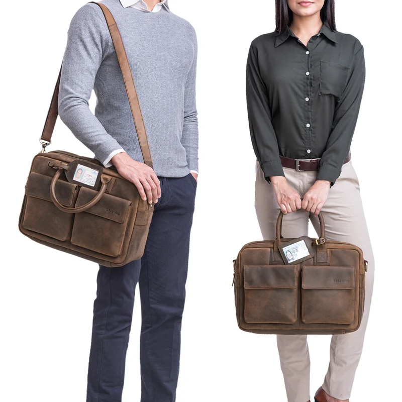 "Carlo" Laptoptasche Leder Herren