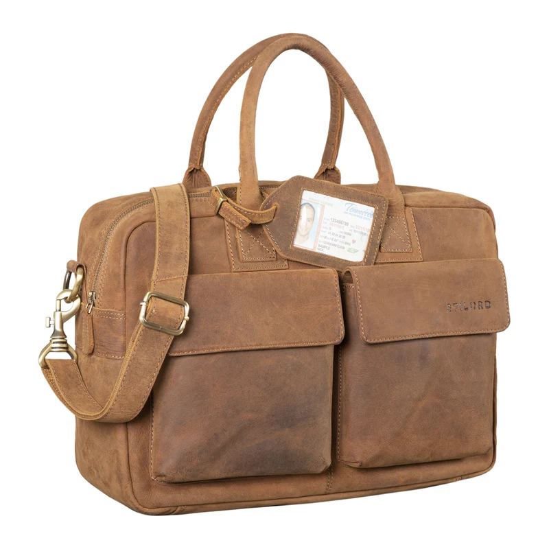 "Carlo" Laptoptasche Leder Herren