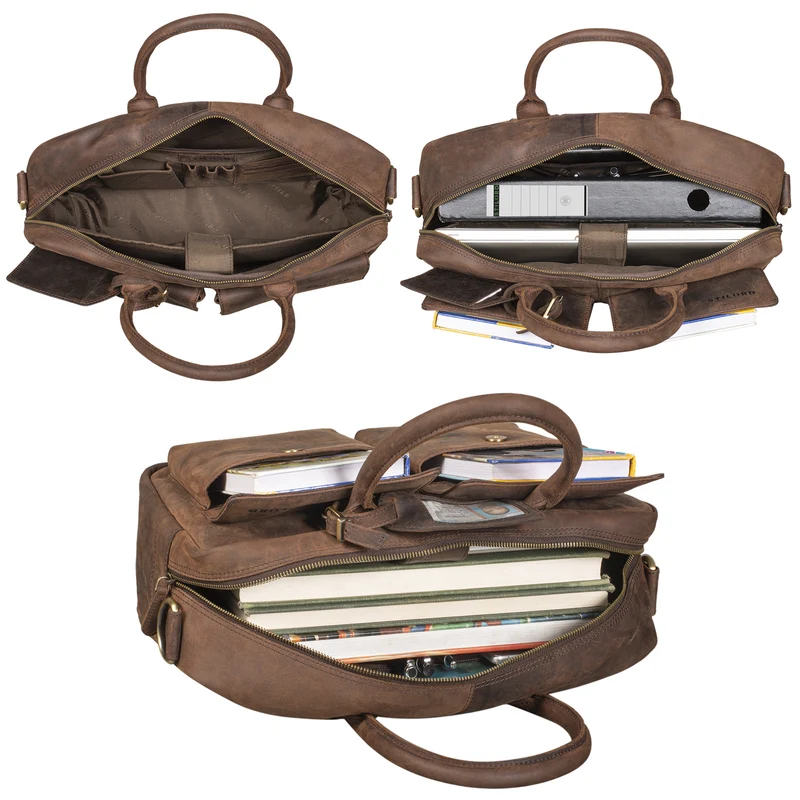 "Carlo" Laptoptasche Leder Herren