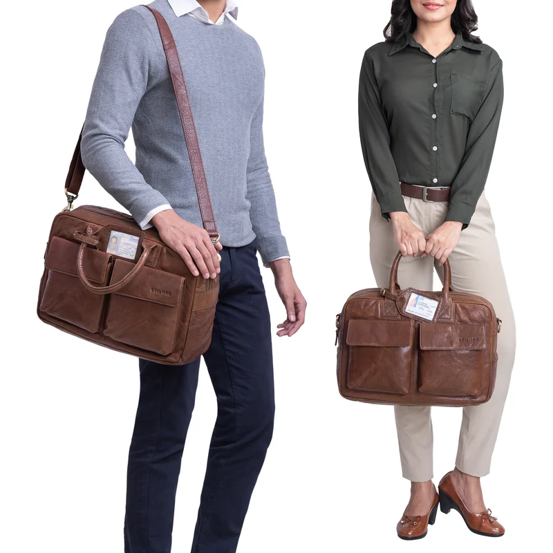 "Carlo" Laptoptasche Leder Herren