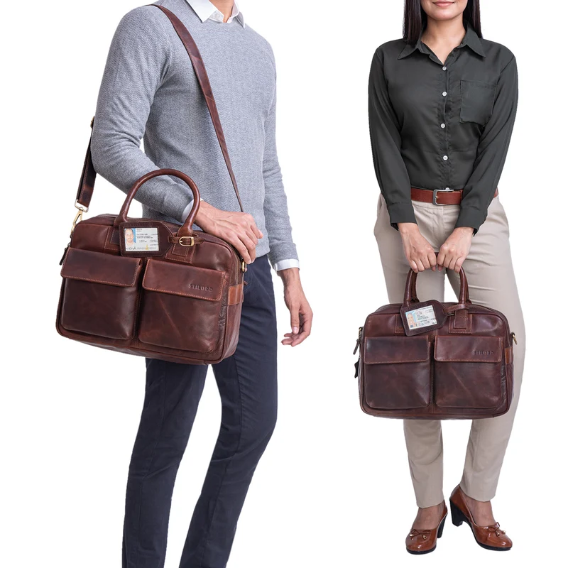 "Carlo" Laptoptasche Leder Herren
