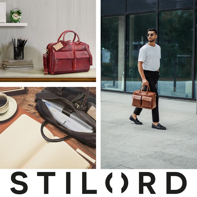 "Carlo" Laptoptasche Leder Herren