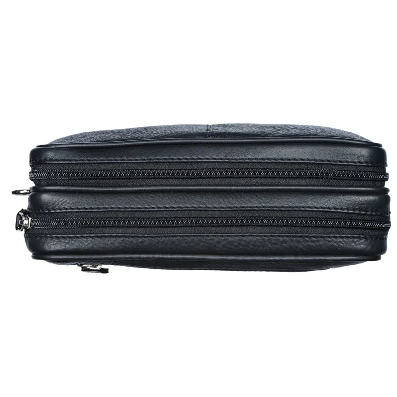"Nero" Vintage Handgelenktasche Clutch Herren Echtleder