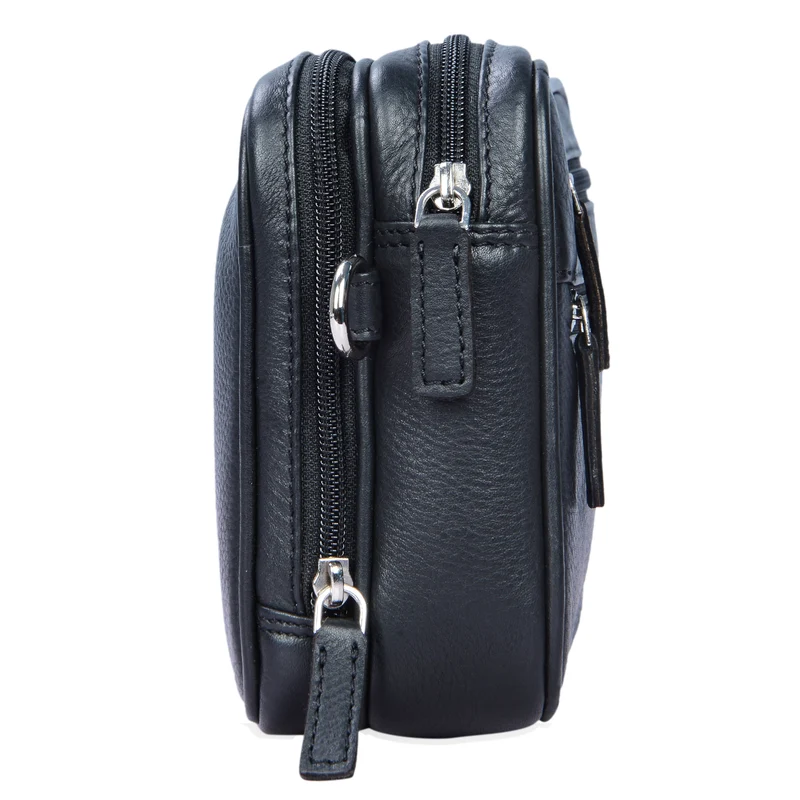 "Nero" Vintage Handgelenktasche Clutch Herren Echtleder