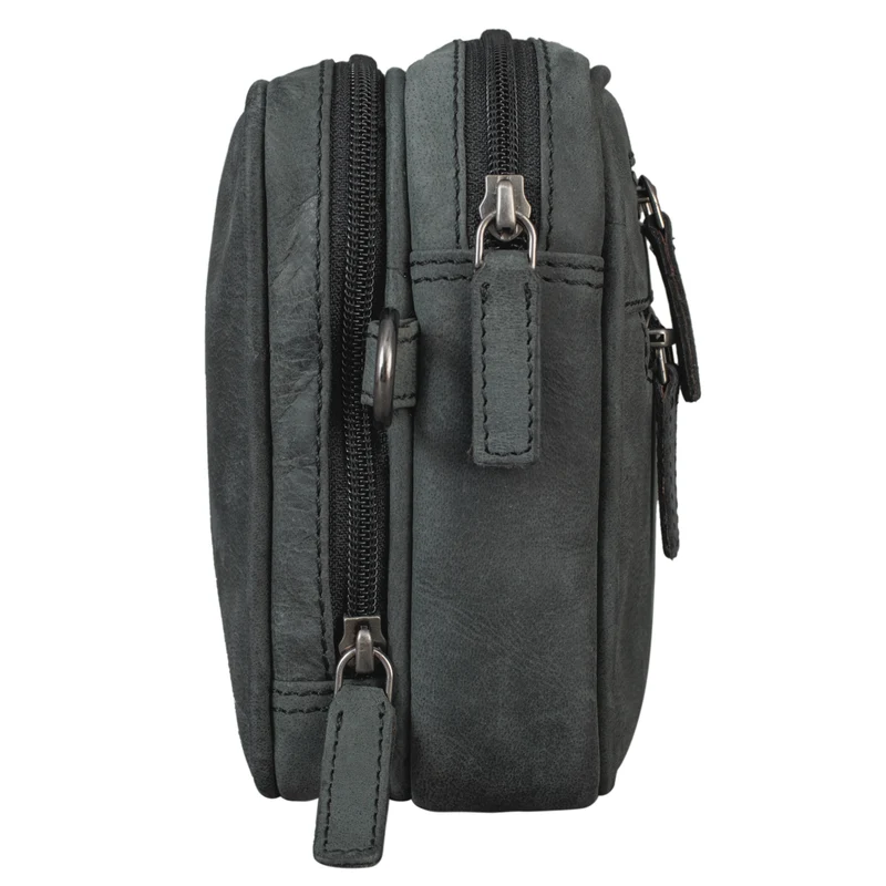"Nero" Vintage Handgelenktasche Clutch Herren Echtleder