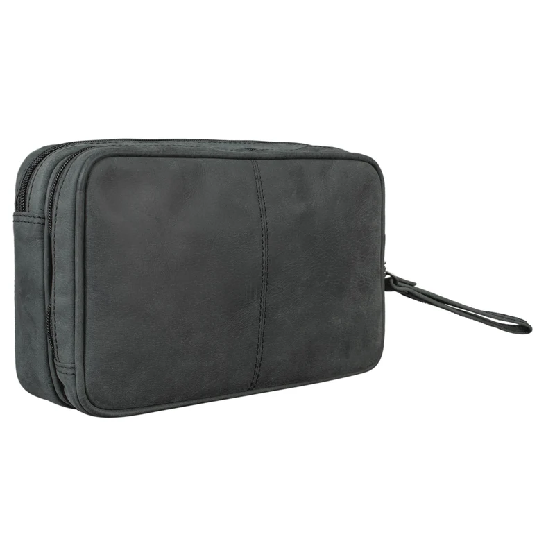 "Nero" Vintage Handgelenktasche Clutch Herren Echtleder