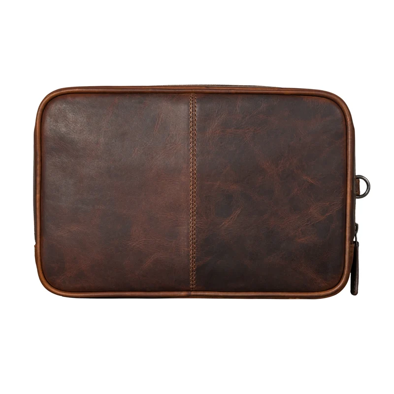 "Nero" Vintage Handgelenktasche Clutch Herren Echtleder