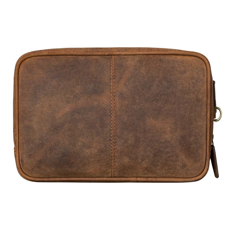 "Nero" Vintage Handgelenktasche Clutch Herren Echtleder