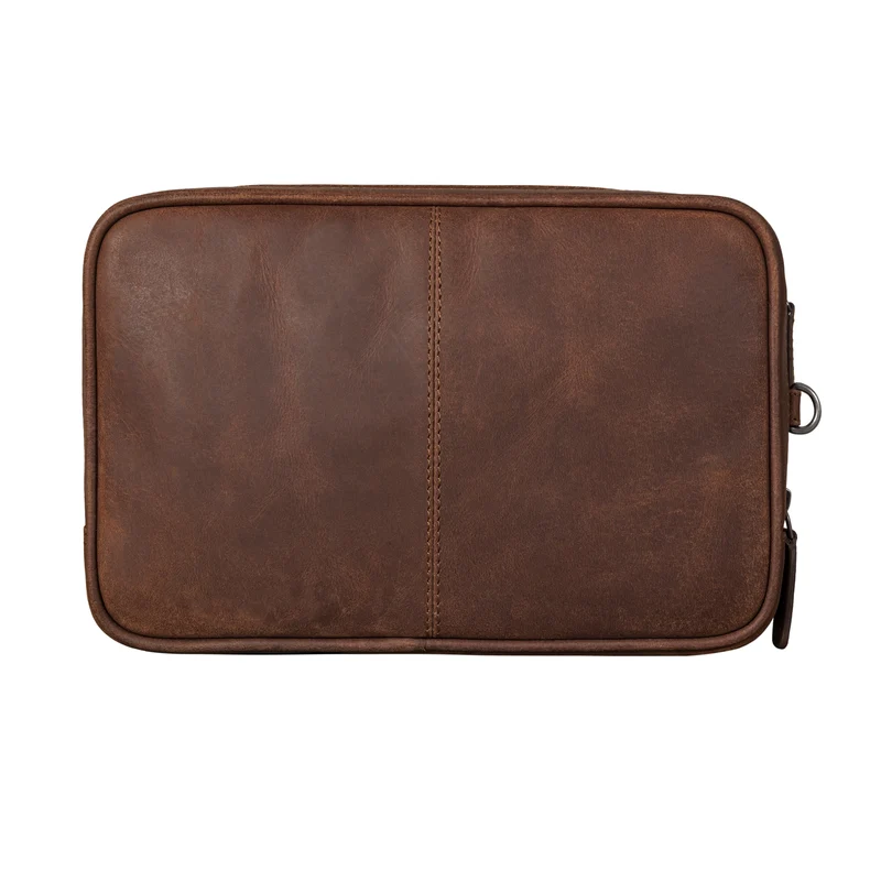 "Nero" Vintage Handgelenktasche Clutch Herren Echtleder