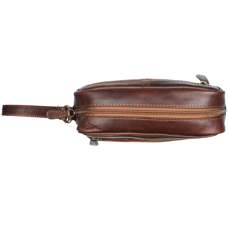"Valerio" Handgelenktasche Herren Leder