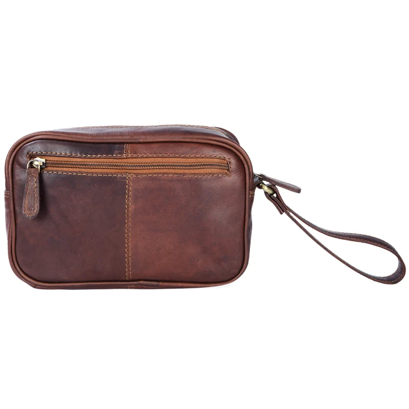 "Valerio" Handgelenktasche Herren Leder