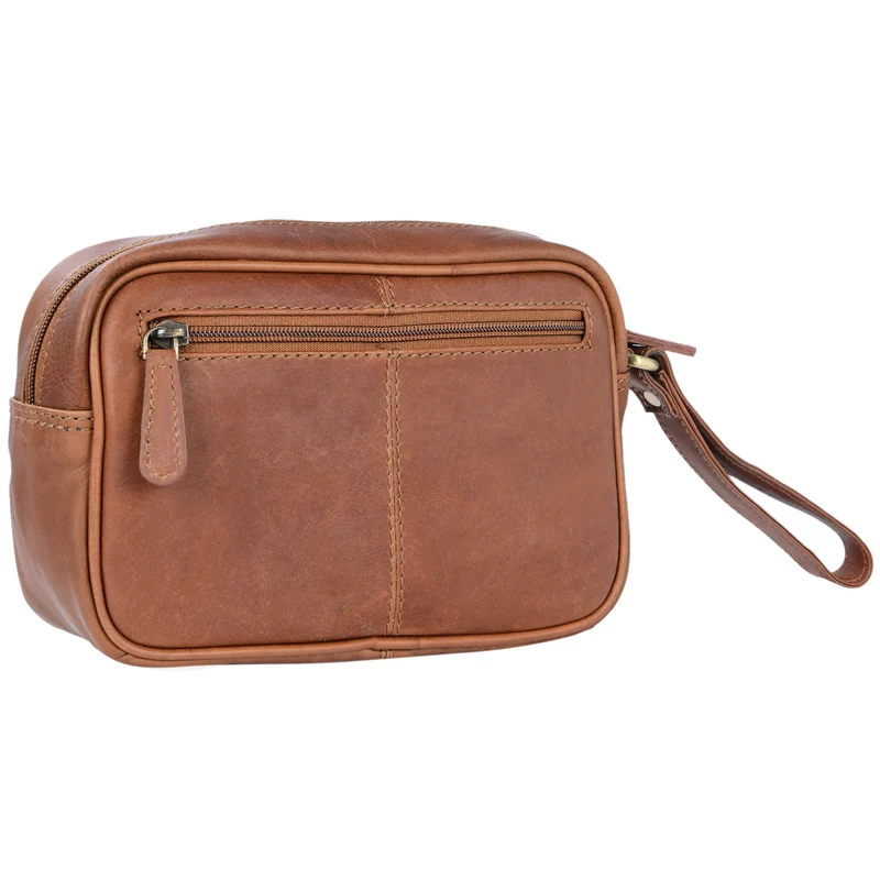 "Valerio" Handgelenktasche Herren Leder