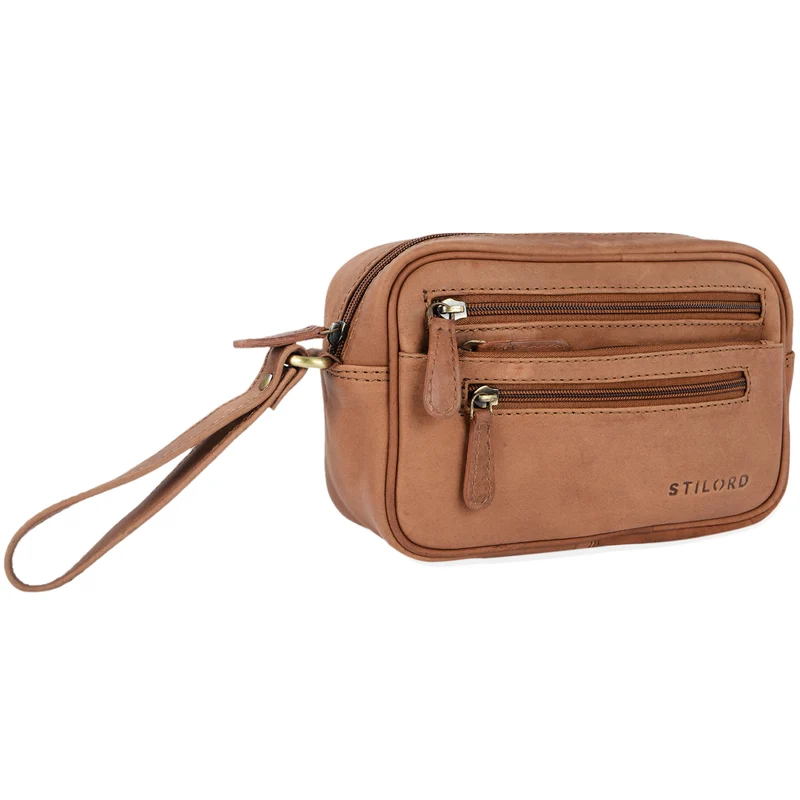 "Valerio" Handgelenktasche Herren Leder