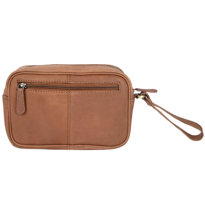"Valerio" Handgelenktasche Herren Leder