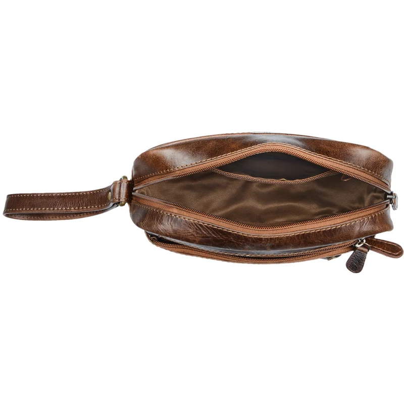 "Valerio" Handgelenktasche Herren Leder