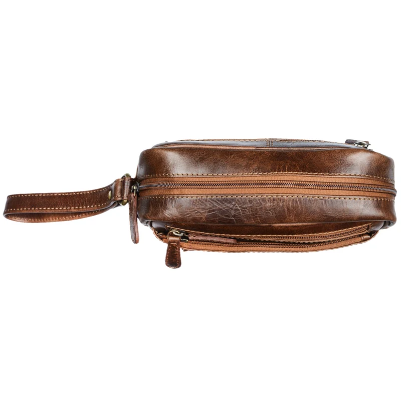 "Valerio" Handgelenktasche Herren Leder