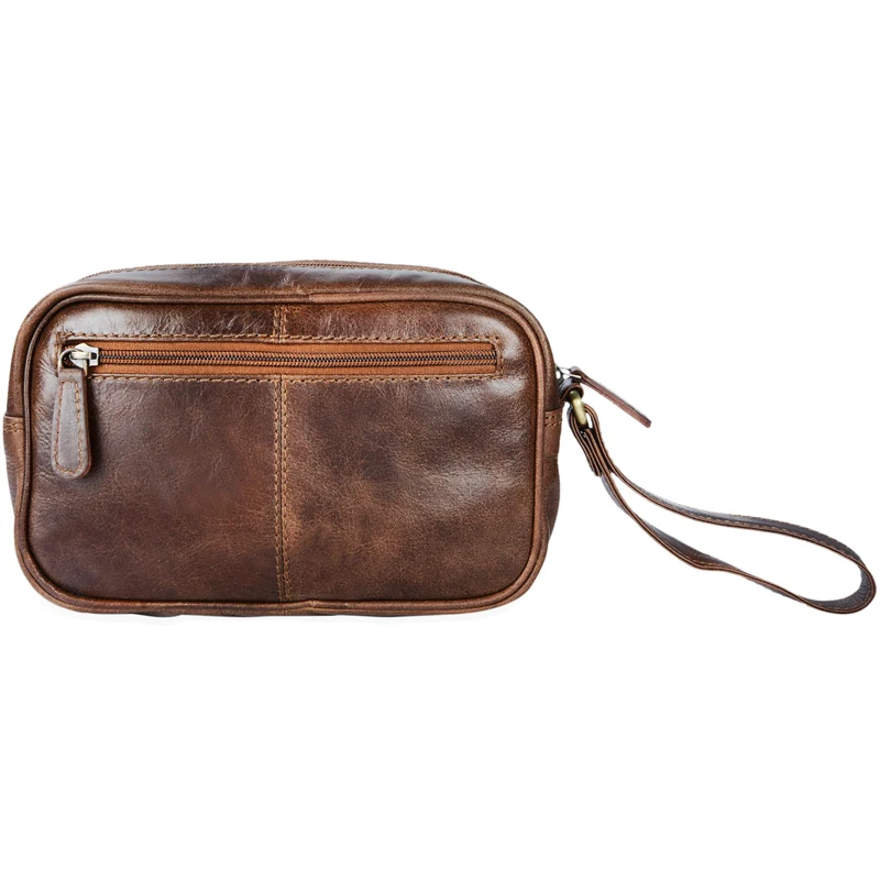 "Valerio" Handgelenktasche Herren Leder