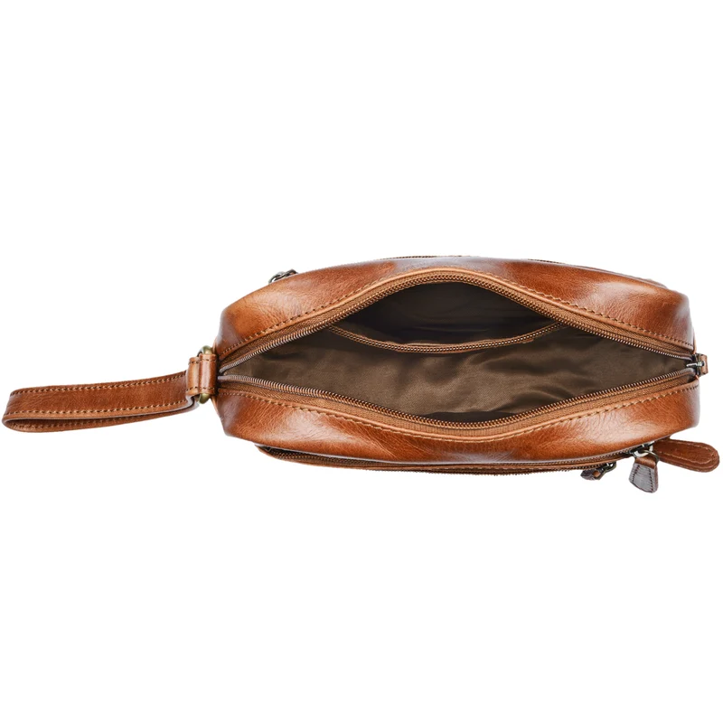 "Valerio" Handgelenktasche Herren Leder