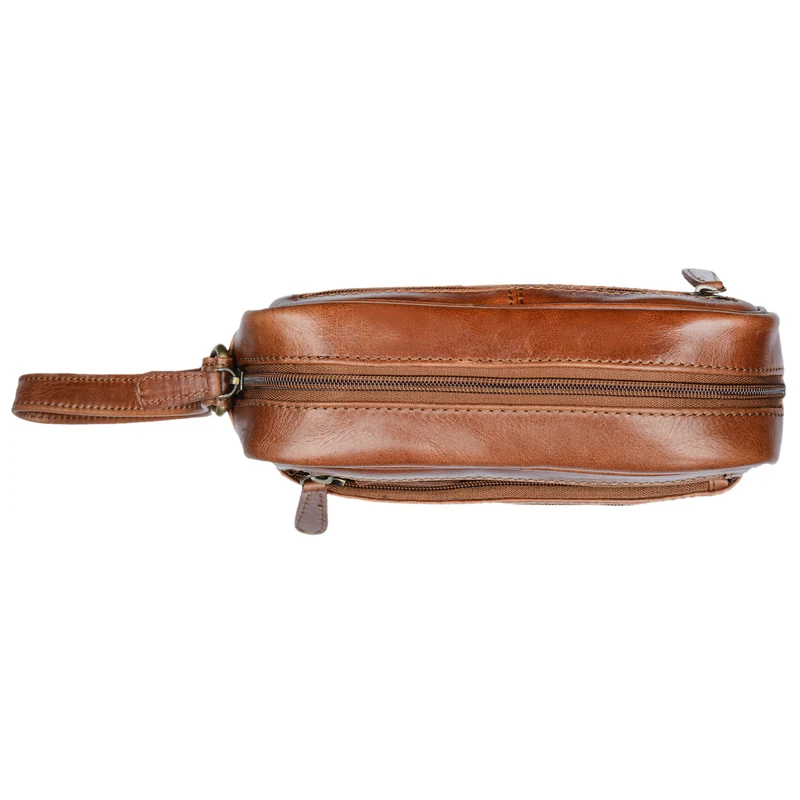 "Valerio" Handgelenktasche Herren Leder